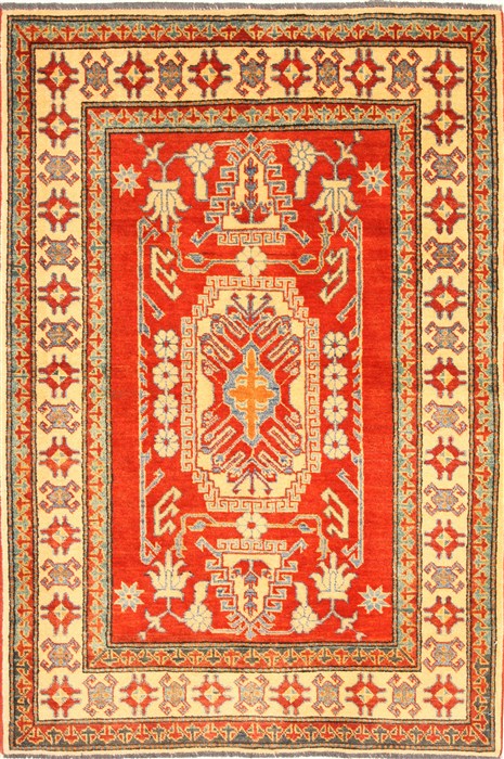 Kazak Orange Hand Knotted 310 X 58  Area Rug 250-28690 Image 0