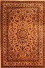 Nain Orange Hand Knotted 69 X 100  Area Rug 100-28691 Thumb 0