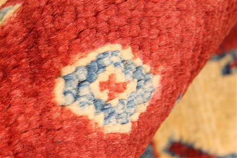 Kazak Red Hand Knotted 35 X 59 Area Rug 250-28692 Image 9