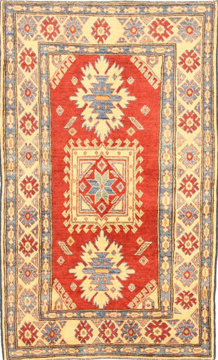 Kazak Red Hand Knotted 35 X 59 Area Rug 250-28692 Image 0