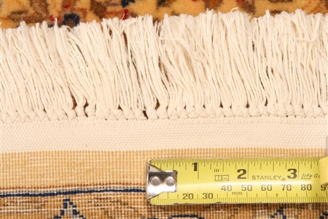 Kerman Beige Hand Knotted 68 X 97 Area Rug 253-28693 Image 5