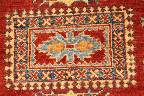 Kazak Red Hand Knotted 42 X 62 Area Rug 250-28695 Image 2