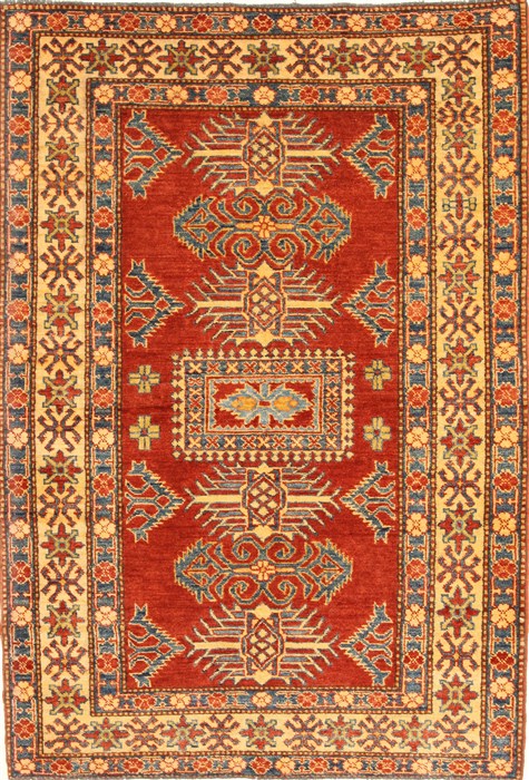 Kazak Red Hand Knotted 42 X 62 Area Rug 250-28695 Image 0