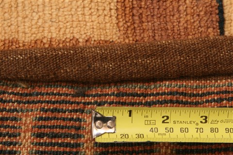 Gabbeh Brown Square Hand Knotted 67 X 79 Area Rug 253-28696 Image 4