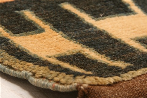 Gabbeh Brown Square Hand Knotted 67 X 79 Area Rug 253-28696 Image 5