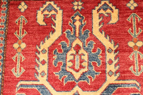 Kazak Red Hand Knotted 37 X 59 Area Rug 250-28697 Image 3