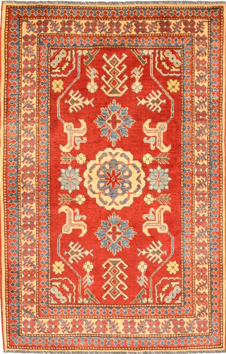 Kazak Red Hand Knotted 38 X 59 Area Rug 250-28698 Image 0
