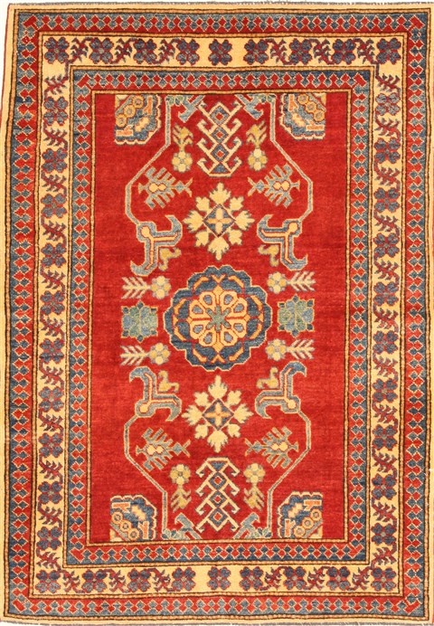 Kazak Red Hand Knotted 39 X 54 Area Rug 250-28699 Image 0