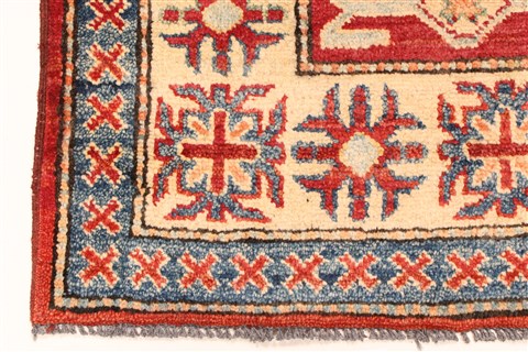 Kazak Red Hand Knotted 41 X 54 Area Rug 250-28701 Image 1