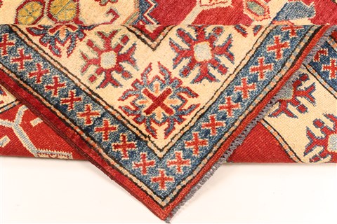 Kazak Red Hand Knotted 41 X 54 Area Rug 250-28701 Image 6