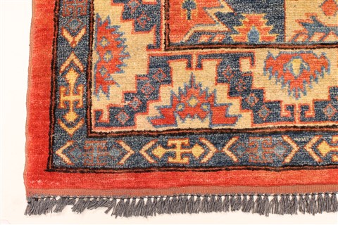Kazak Blue Hand Knotted 310 X 68 Area Rug 250-28702 Image 1