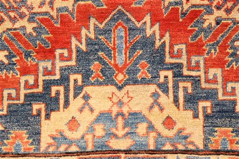Kazak Blue Hand Knotted 310 X 68 Area Rug 250-28702 Image 3
