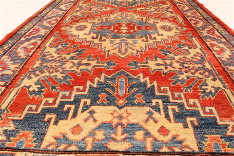 Kazak Blue Hand Knotted 310 X 68 Area Rug 250-28702 Image 5
