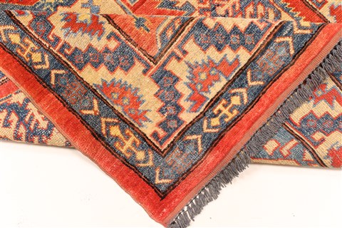 Kazak Blue Hand Knotted 310 X 68 Area Rug 250-28702 Image 7