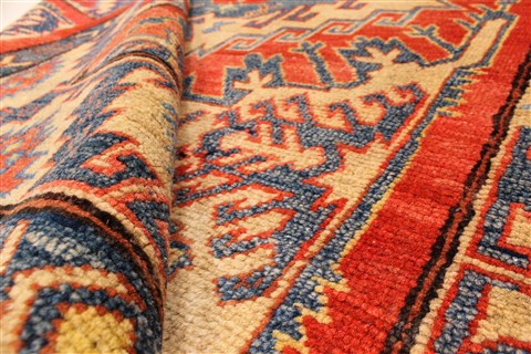 Kazak Blue Hand Knotted 310 X 68 Area Rug 250-28702 Image 8