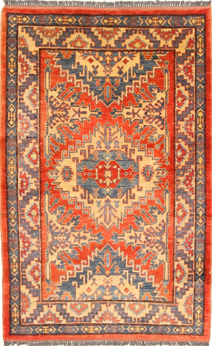 Kazak Blue Hand Knotted 310 X 68 Area Rug 250-28702 Image 0