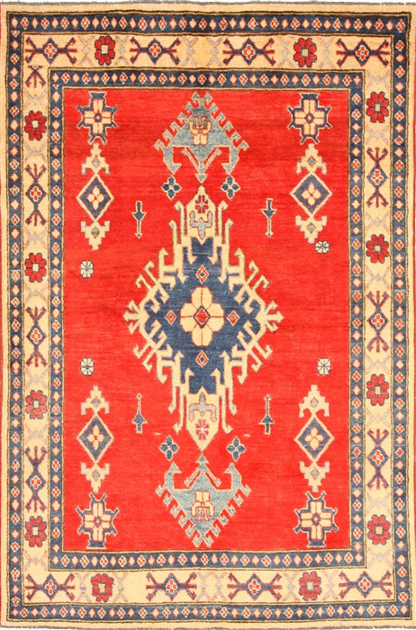 Kazak Red Hand Knotted 40 X 61 Area Rug 250-28703 Image 0