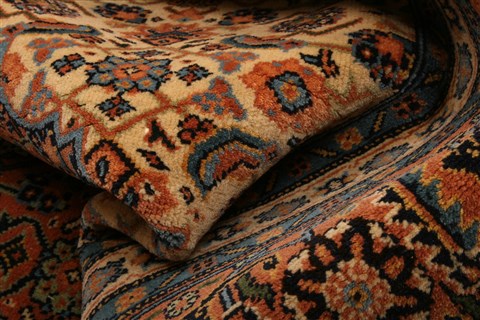 Tabriz Brown Hand Knotted 82 X 105 Area Rug 100-28705 Image 1