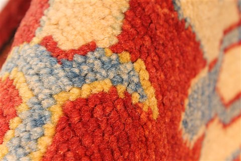 Kazak Red Runner Hand Knotted 211 X 195 Area Rug 250-28708 Image 10