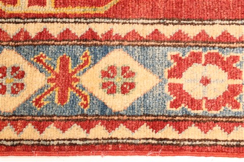 Kazak Yellow Runner Hand Knotted 211 X 1711 Area Rug 250-28709 Image 4