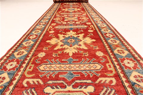 Kazak Yellow Runner Hand Knotted 211 X 1711 Area Rug 250-28709 Image 5