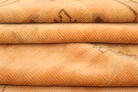 Oushak Orange Hand Knotted 83 X 123 Area Rug 100-28712 Image 4
