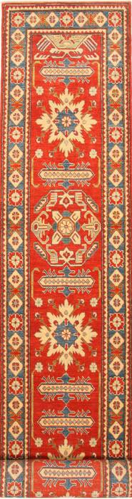Kazak Yellow Runner Hand Knotted 210 X 183 Area Rug 250-28713 Image 0