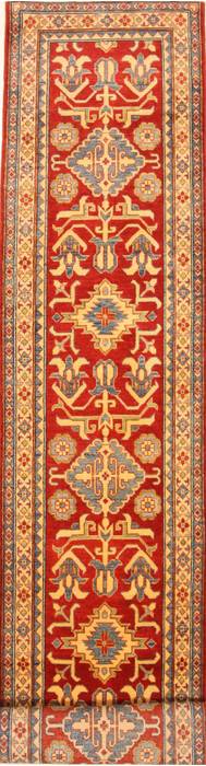 Kazak Red Runner Hand Knotted 211 X 193 Area Rug 250-28714 Image 0