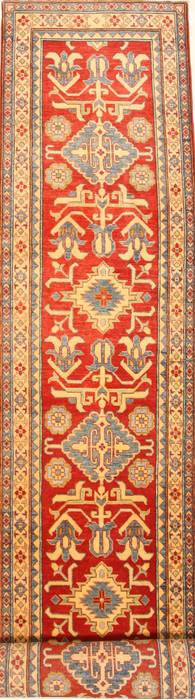 Kazak Blue Runner Hand Knotted 30 X 192  Area Rug 250-28717 Image 0