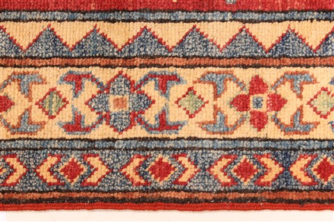 Kazak Red Runner Hand Knotted 29 X 189 Area Rug 250-28719 Image 3