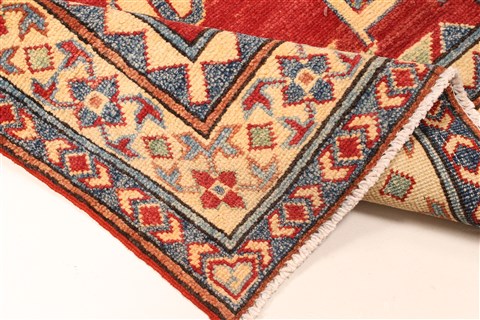 Kazak Red Runner Hand Knotted 29 X 189 Area Rug 250-28719 Image 6
