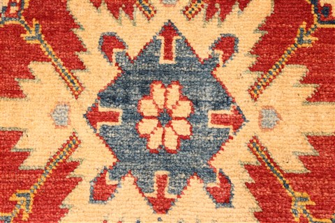 Kazak Yellow Runner Hand Knotted 30 X 1711 Area Rug 250-28724 Image 2