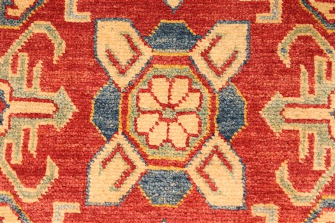 Kazak Yellow Runner Hand Knotted 30 X 1711 Area Rug 250-28724 Image 3