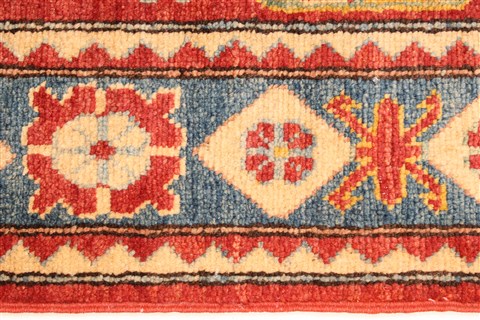 Kazak Yellow Runner Hand Knotted 30 X 1711 Area Rug 250-28724 Image 4