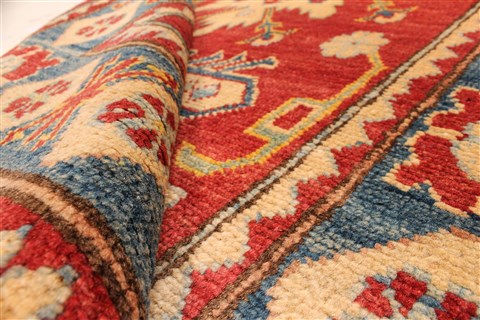Kazak Yellow Runner Hand Knotted 30 X 1711 Area Rug 250-28724 Image 8