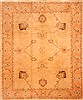 Oushak Beige Hand Knotted 85 X 103  Area Rug 100-28727 Thumb 0
