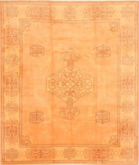 Oushak Yellow Hand Knotted 81 X 910 Area Rug 100-28730 Image 0