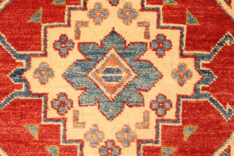 Kazak Yellow Runner Hand Knotted 28 X 179 Area Rug 250-28733 Image 2