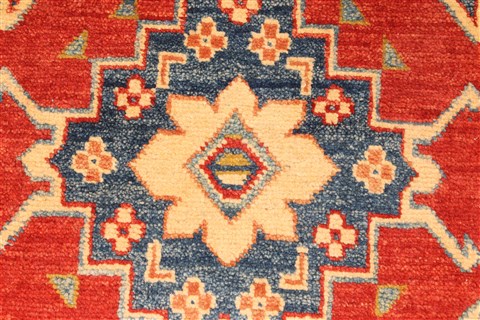Kazak Yellow Runner Hand Knotted 28 X 179 Area Rug 250-28733 Image 3