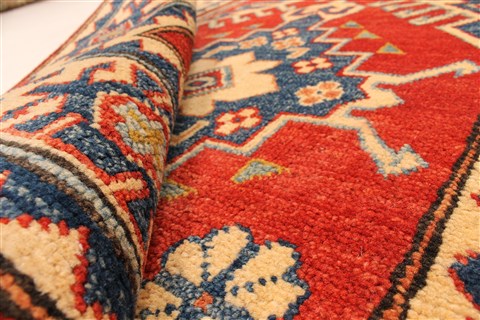 Kazak Yellow Runner Hand Knotted 28 X 179 Area Rug 250-28733 Image 8