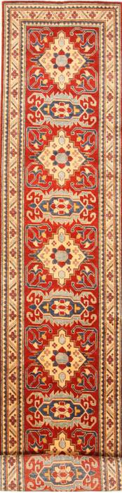 Kazak Yellow Runner Hand Knotted 28 X 184  Area Rug 250-28736 Image 0