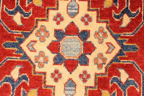 Kazak Red Runner Hand Knotted 28 X 184 Area Rug 250-28738 Image 2