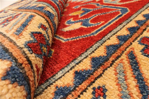 Kazak Red Runner Hand Knotted 28 X 184 Area Rug 250-28738 Image 9