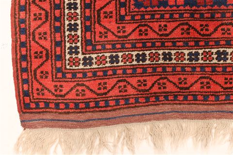 Turkman Blue Hand Knotted 37 X 60 Area Rug 250-28740 Image 1