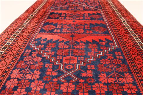 Turkman Blue Hand Knotted 37 X 60 Area Rug 250-28740 Image 5