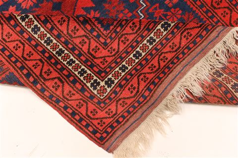 Turkman Blue Hand Knotted 37 X 60 Area Rug 250-28740 Image 7