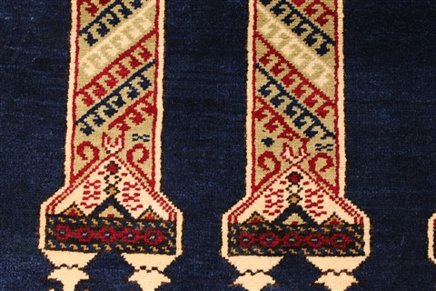 Khan Mohammadi Blue Hand Knotted 311 X 61 Area Rug 250-28741 Image 2