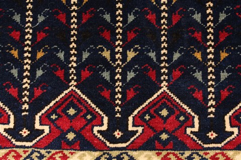 Khan Mohammadi Blue Hand Knotted 311 X 61 Area Rug 250-28741 Image 3