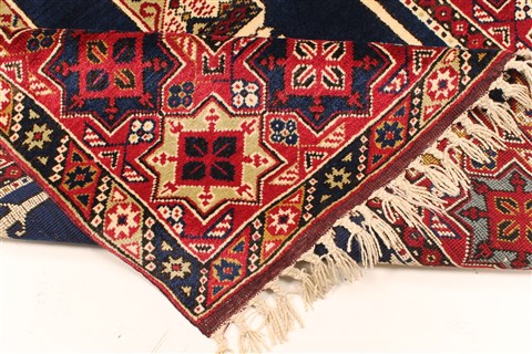 Khan Mohammadi Blue Hand Knotted 311 X 61 Area Rug 250-28741 Image 7