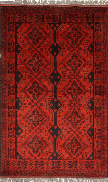 Khan Mohammadi Blue Hand Knotted 40 X 64  Area Rug 250-28748 Image 0